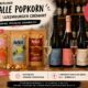 Werbung: Berliner Knalle Popkorn trifft Luxemburger Crémant, am 10. und 11. Juli 2026. Kostenlose Popkorn-Verkostung, 3 Crémants von Clos Jangli, 0,1 L je 5 €, solange der Vorrat reicht